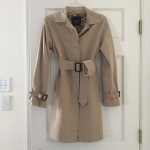 NWOT Talbots Khaki Trench Coat